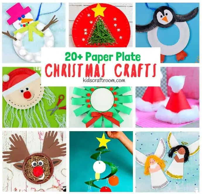 Paper Plate Christmas crafts pin 1.