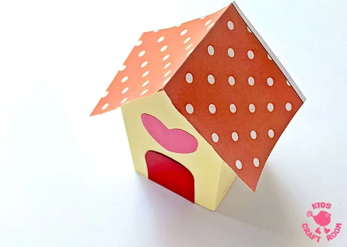 3D Paper House Craft step 8