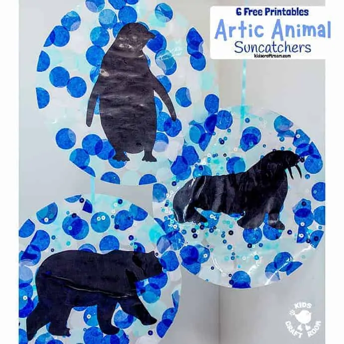 Arctic Animal Suncatcher Craft