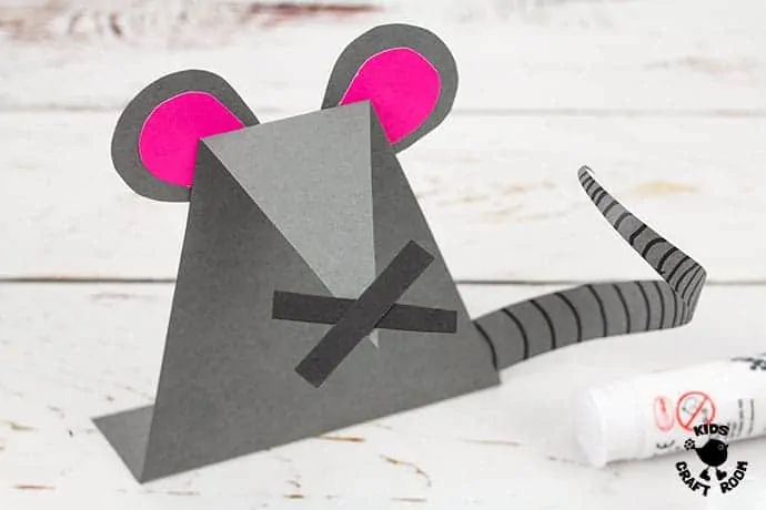 Paper Mouse Craft step 8