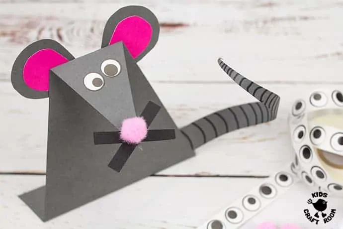 Paper Mouse Craft step 9