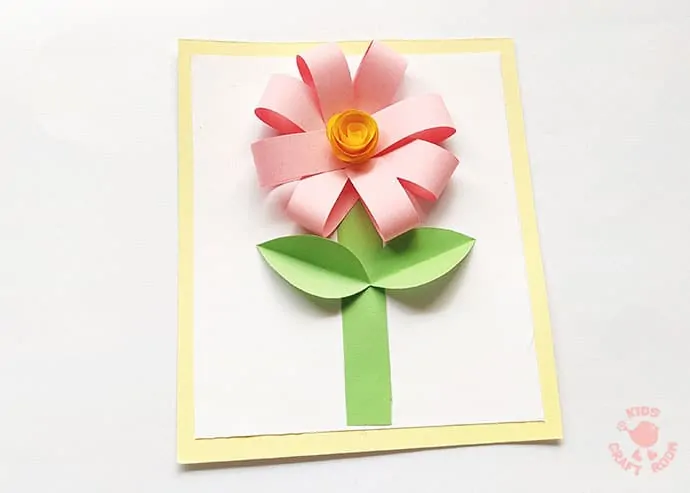 Easy Paper Flower Craft step 11