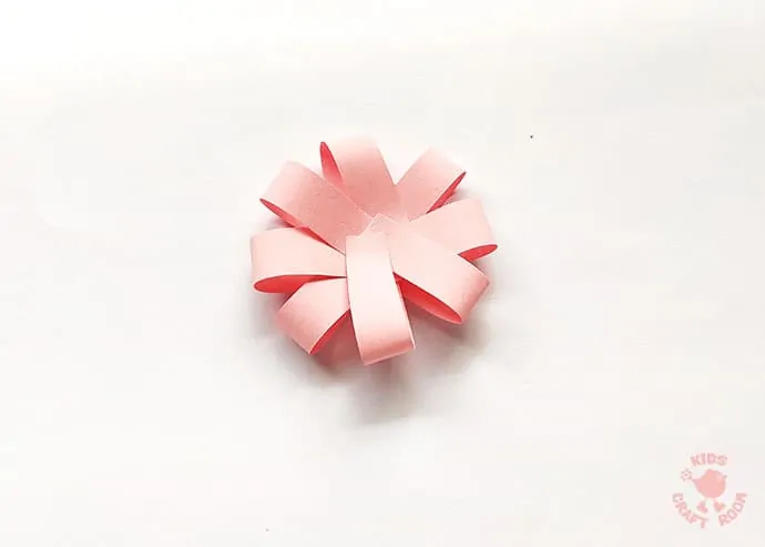 Easy Paper Flower Craft step 5