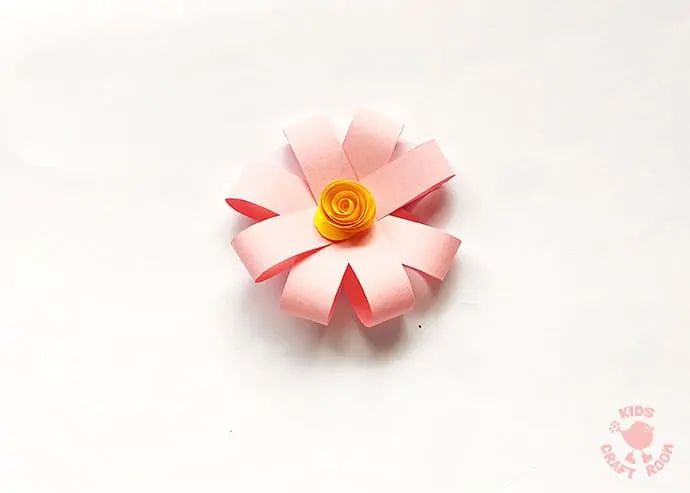 Easy Paper Flower Craft step 7