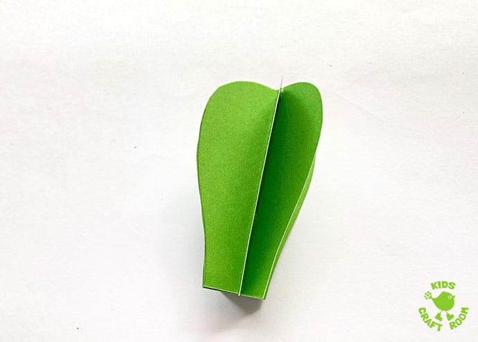 3D Paper Cactus Craft step 5
