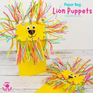 Paper Bag Lion Puppet Craft