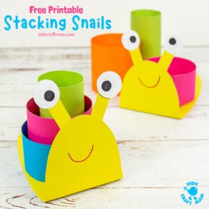 Paper Snail Craft: Fun Stacking Snails For Kids To Play With