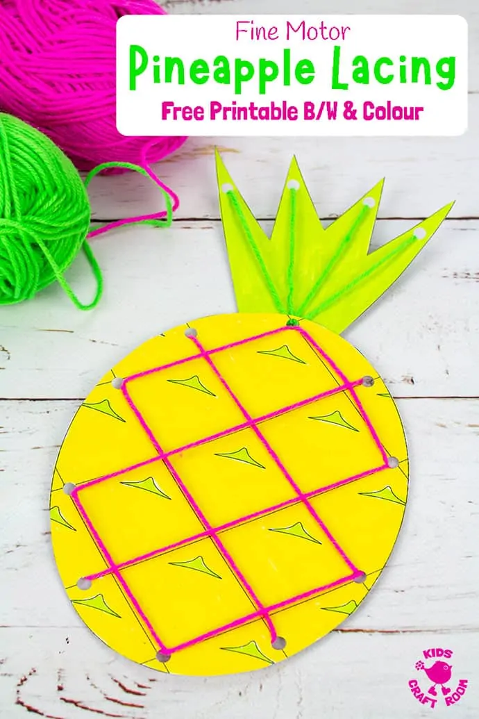 Lacing Pineapple Craft Image 3 For Pinterest 