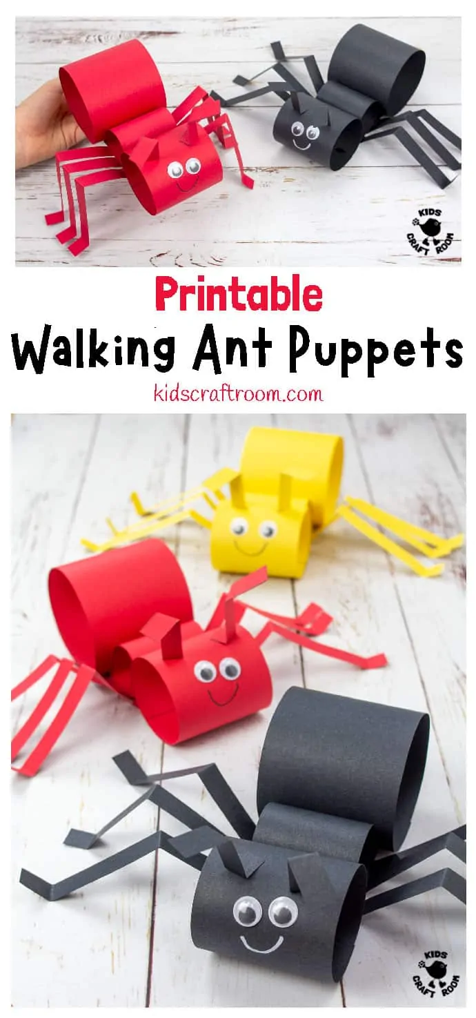 Walking Ant Puppet Craft PIN 1