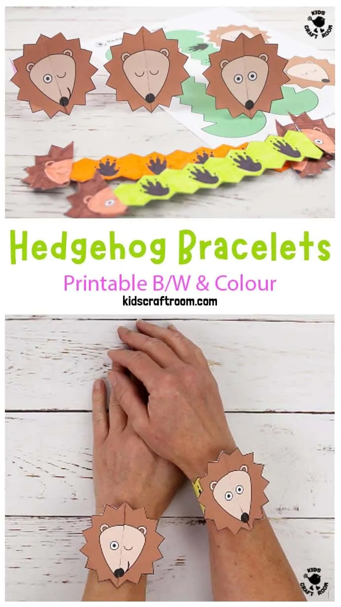 Hedgehog Paper Bracelets pin image 3