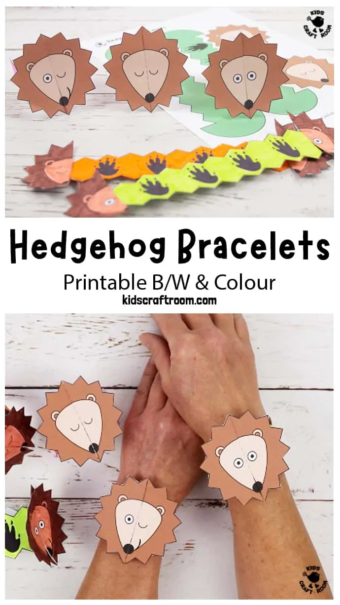 Hedgehog Paper Bracelets pin image 1