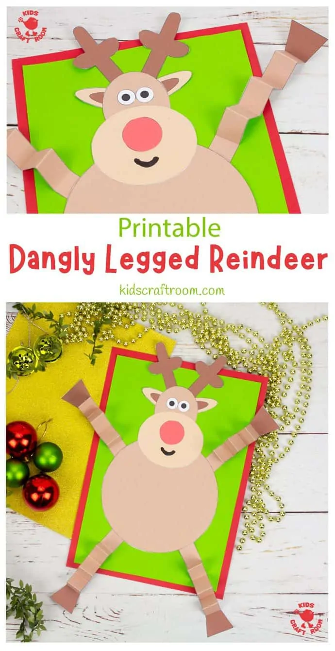 Dangly Legged Reindeer Craft pin image 1