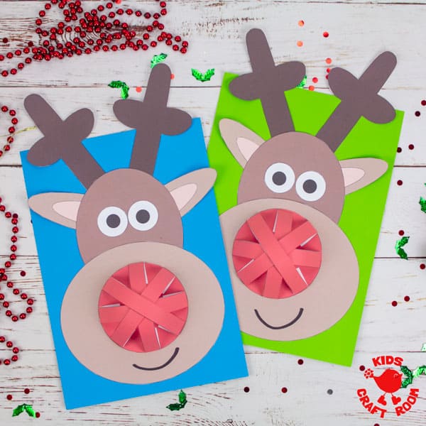 Dome Nosed Reindeer Craft pin image square.
