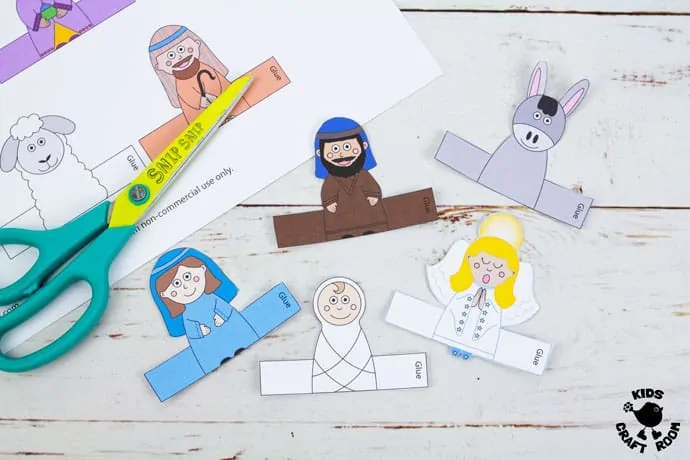 Nativity Finger Puppets To Print step 3