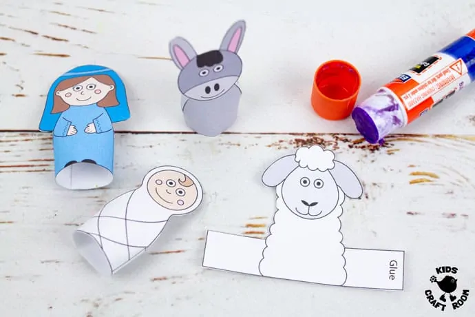 Nativity Finger Puppets To Print step 4