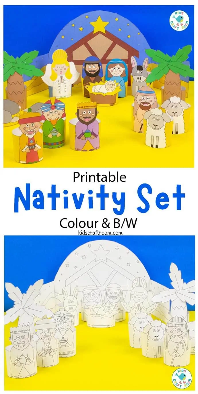 Printable Nativity Set pin image 1
