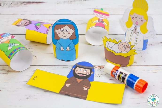 Printable Nativity Set - how to make nativity figures