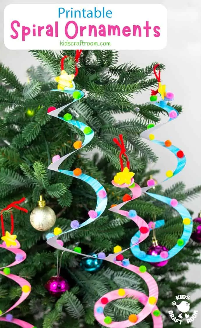 Spiral Christmas Tree Ornament Craft pin image 2