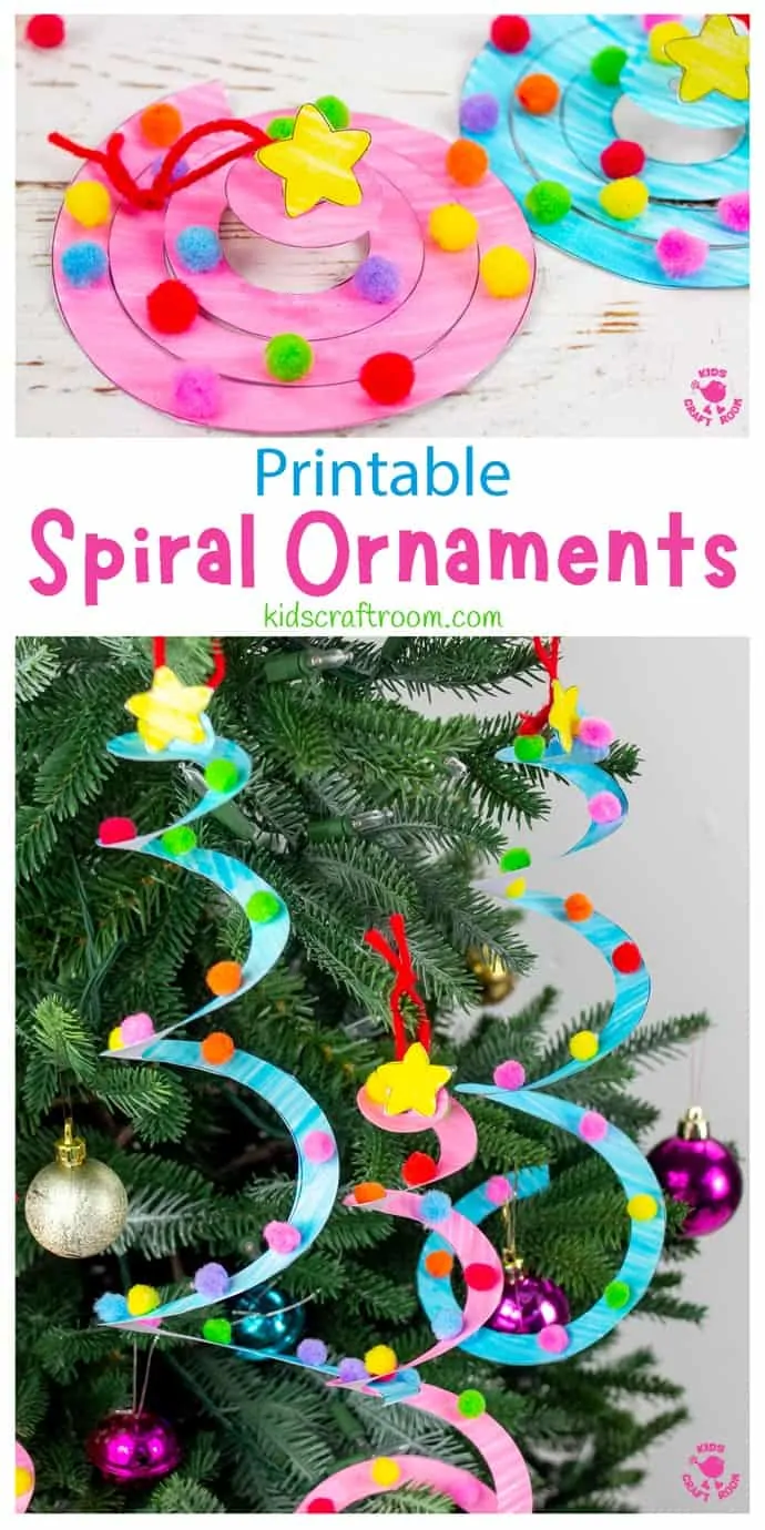 Spiral Christmas Tree Ornament Craft pin image 1
