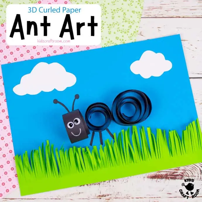 Curled Paper Ant Craft square