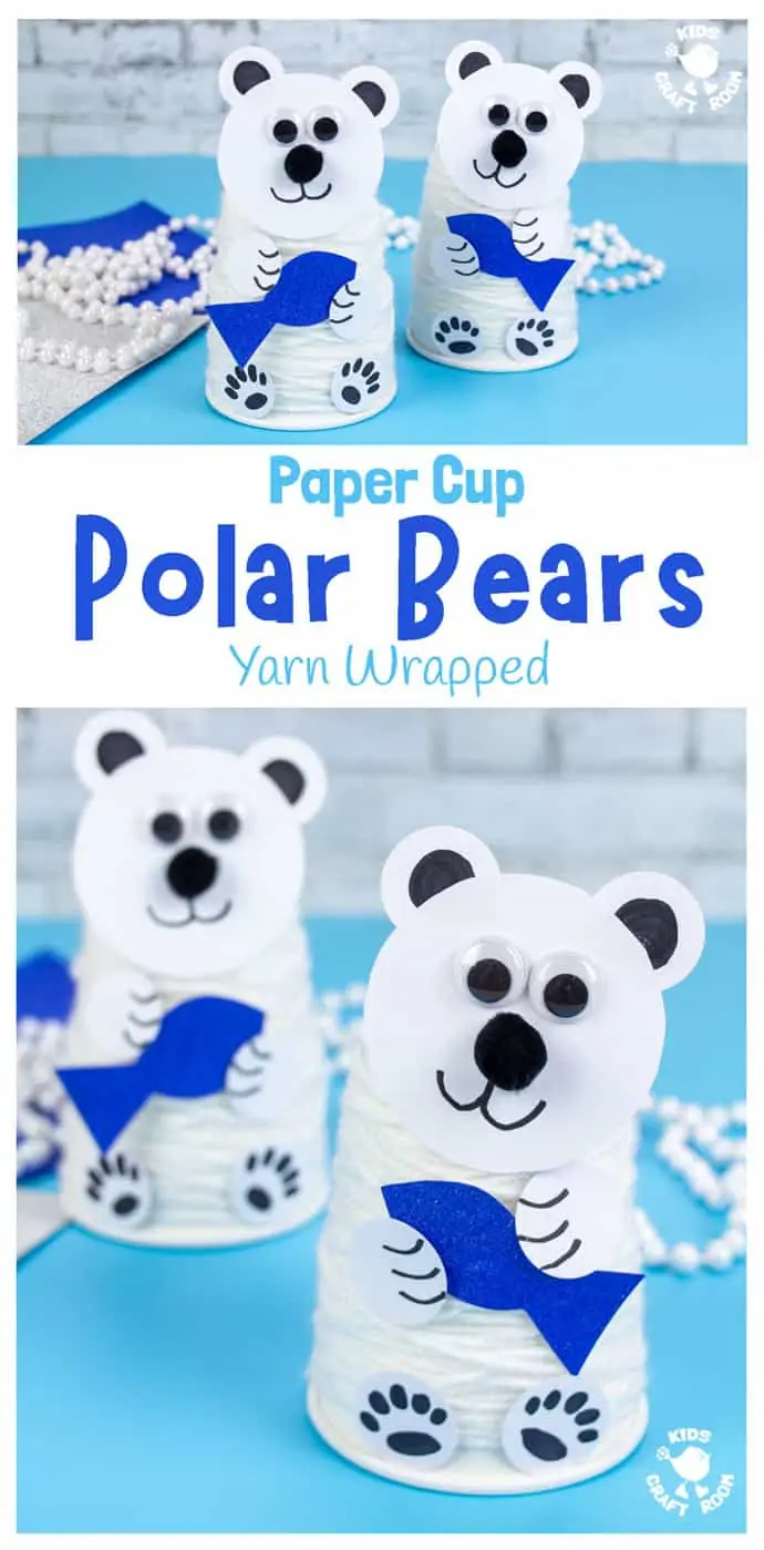 Paper Cup Polar Bear pin image 1