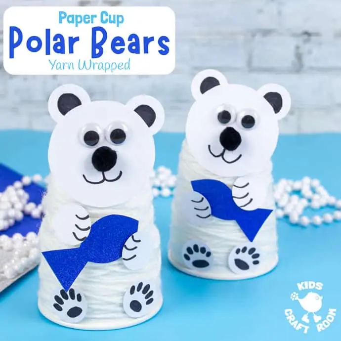 Paper Cup Polar Bear Craft