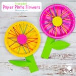 Threaded Paper Plate Flowers
