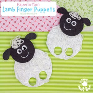 Yarn Lamb Finger Puppets