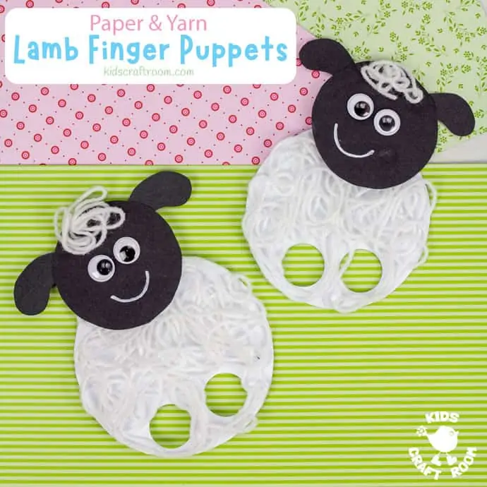 Yarn Lamb Finger Puppets square image