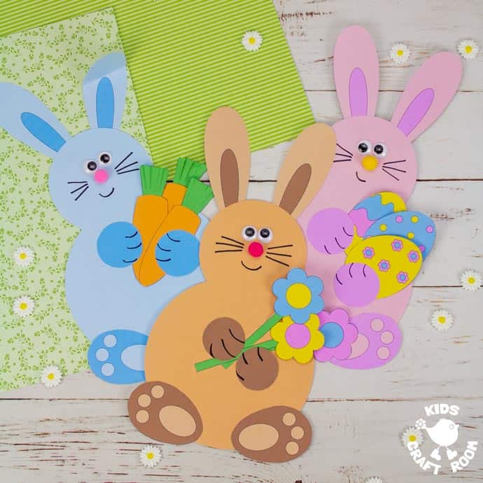 Spring Bunny Craft square image.