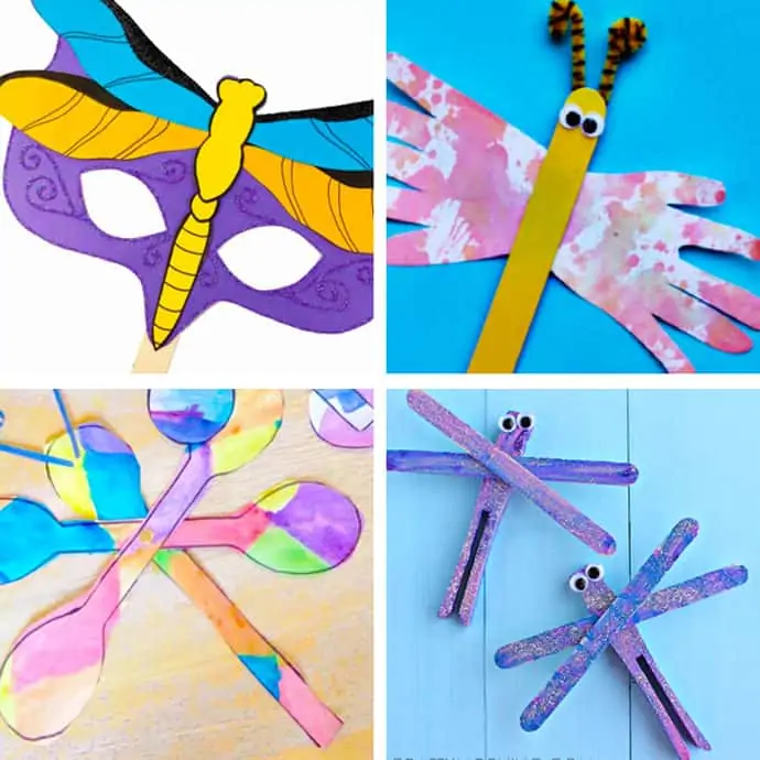 20 Pretty Dragonfly Crafts For Kids 13-16.