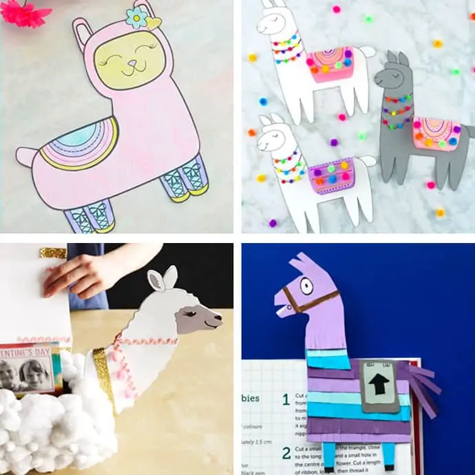 Llama Craft for Kids {FREE template} • In the Bag Kids' Crafts