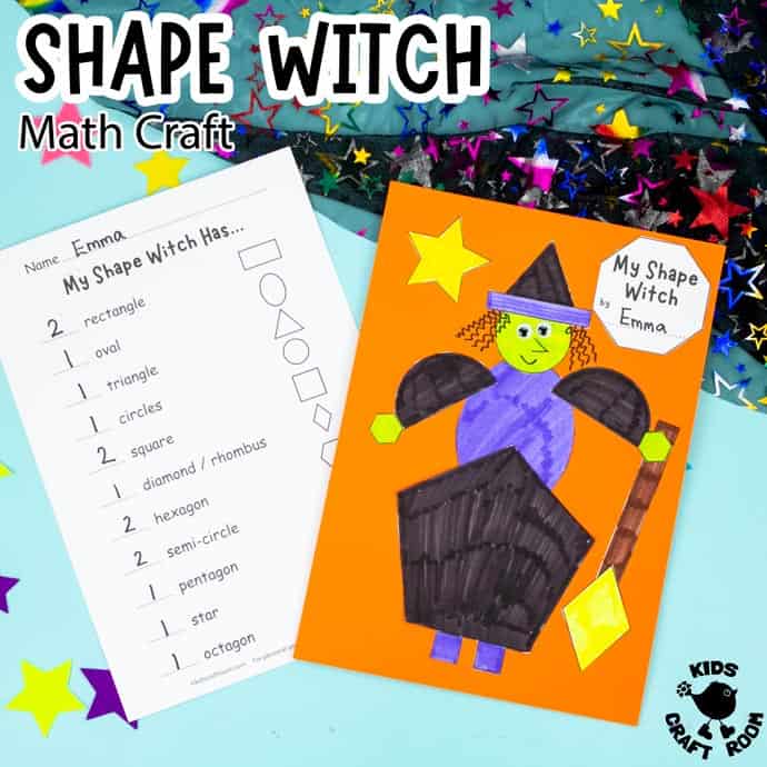 Shape Witch - Math Halloween Craft