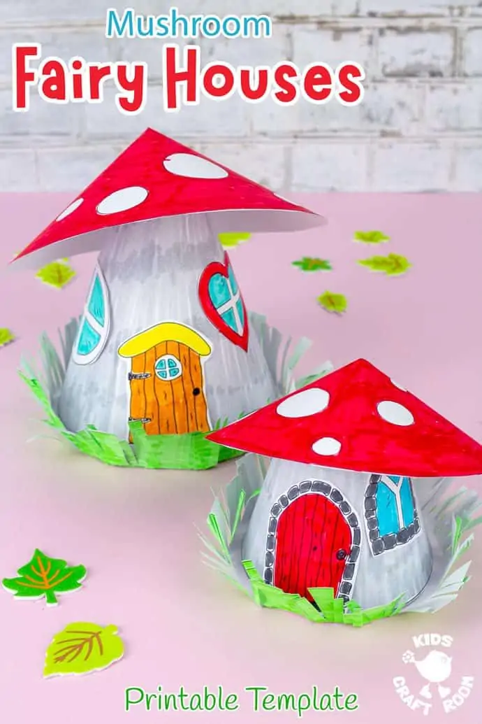 Mushroom Fairy House Craft pin image 2.