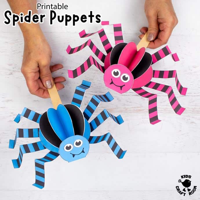 Walking Spider Puppet Craft