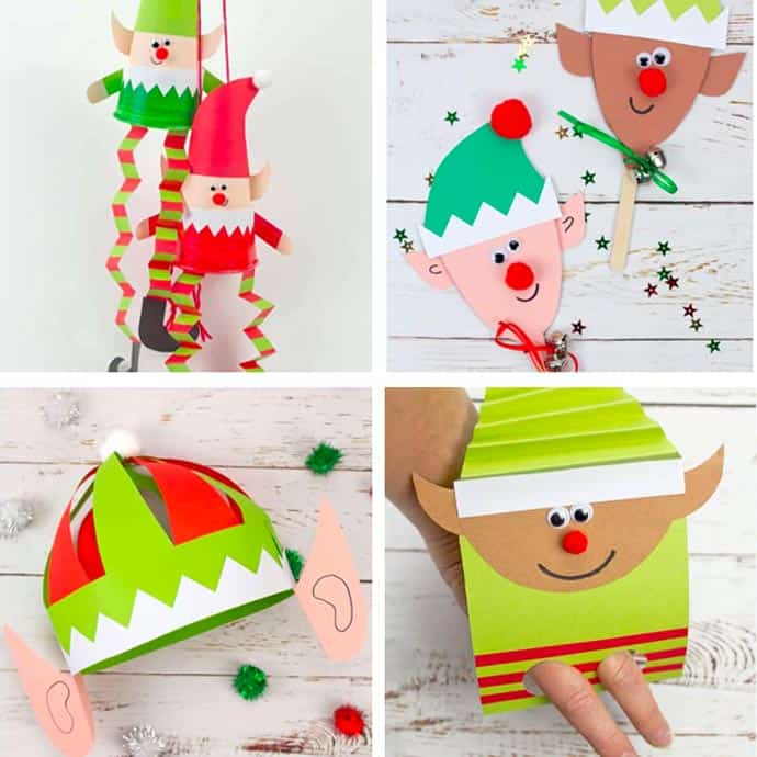 Fun Elf Crafts For Kids 1-4.