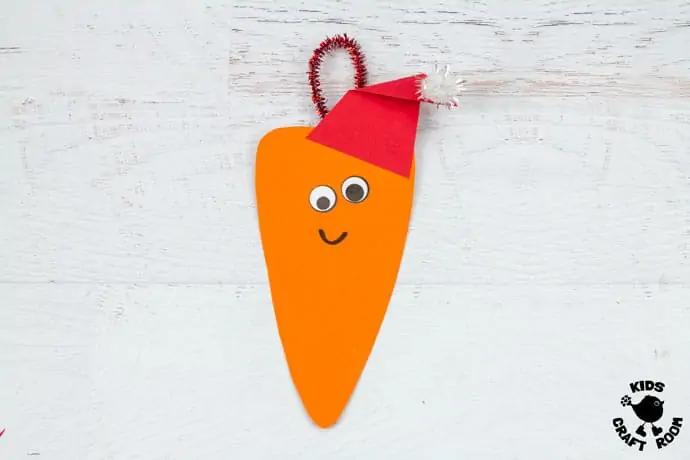 How to make Vegetable Christmas Ornaments (carrots) step 3.