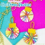 Yarn Wrapped Christmas Bauble Craft