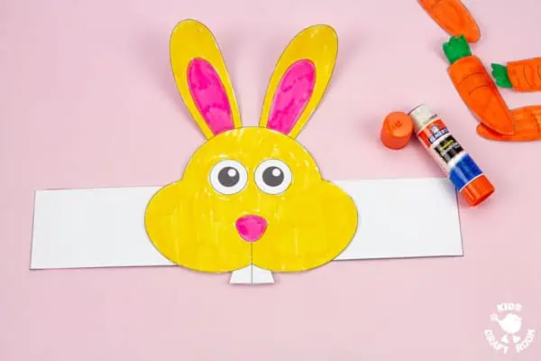 Easter Bunny Headband Craft step 4.