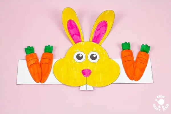 Easter Bunny Crown Craft step 5.