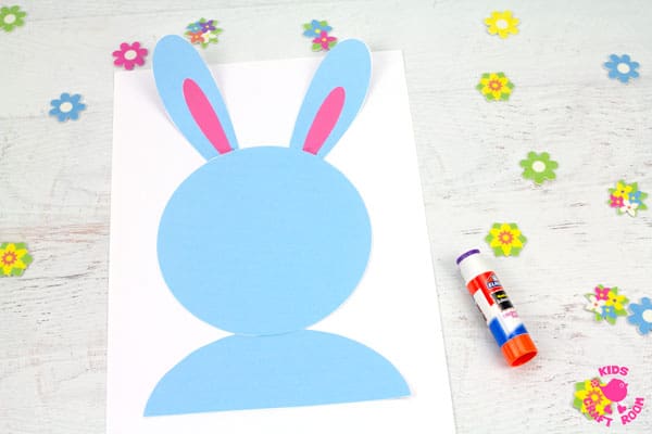 Flower power bunny craft step 3. 