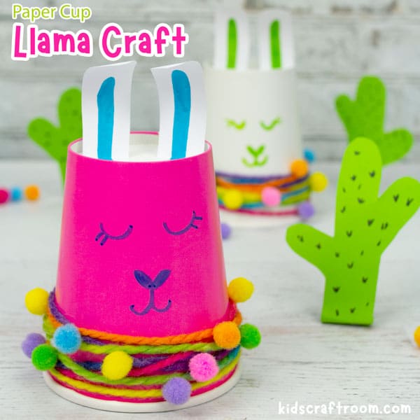 Paper Cup Llama Craft