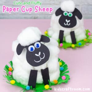 How to Make A Cute and Fluffy Paper Cup Sheep Craft