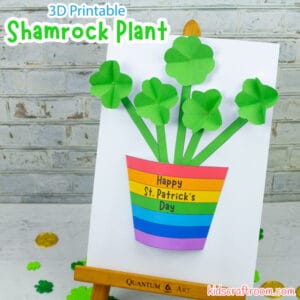 St Patrick's Day 3D Shamrock Craft
