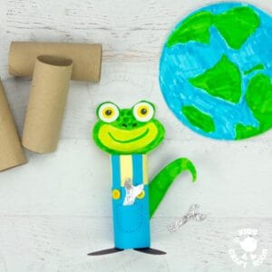 Cardboard Tube Gecko's Garage Craft - Kids Craft Room