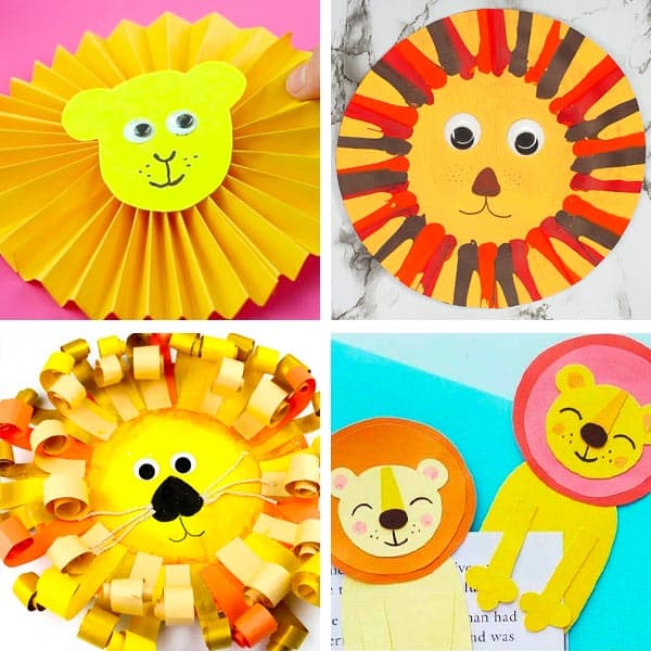 Lion Crafts For Kids 13-16.