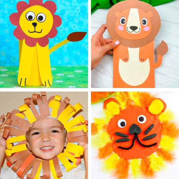 Lion Crafts For Kids 17-20.