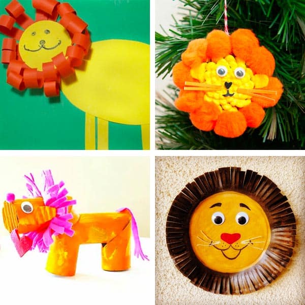 Lion Crafts For Kids 21-24.