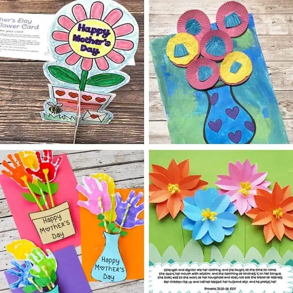 Printable Mother's Day Crafts 33-36.