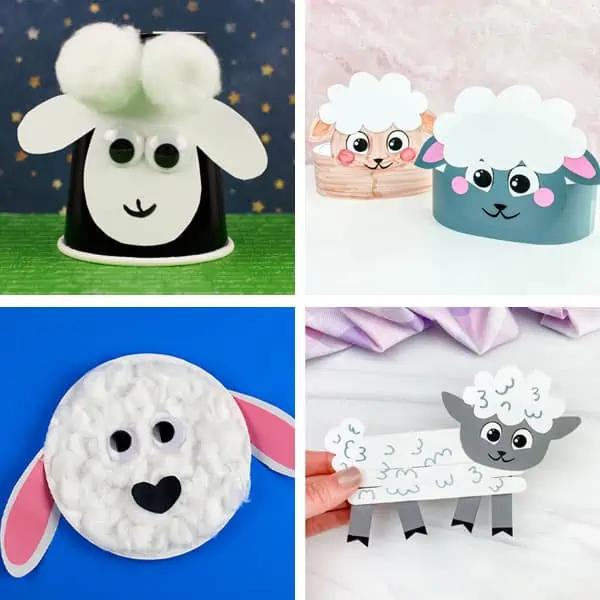 Spring Sheep Crafts For Kids 13-16.